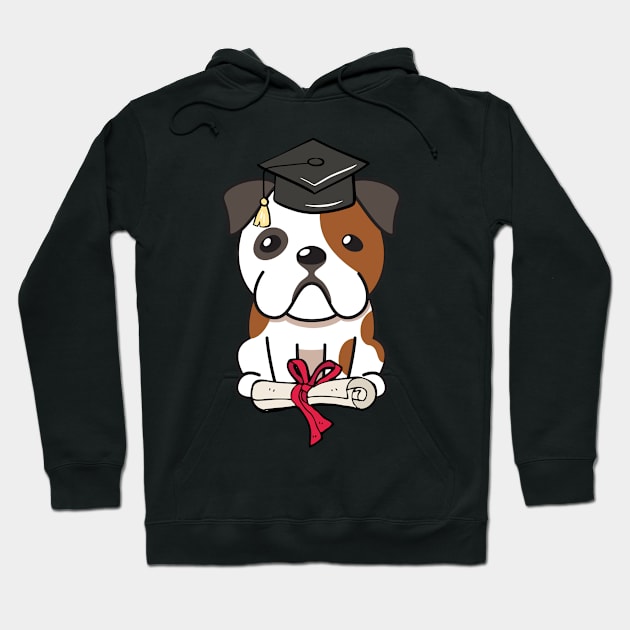 Funny Bulldog is graduating Hoodie by Pet Station